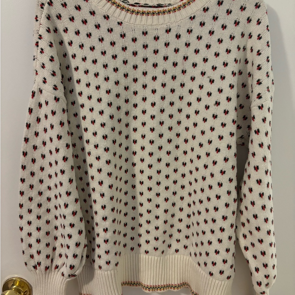 Vintage Quiet Luxury Romantic Feminine Cottagecore Lands' End Sweater Small